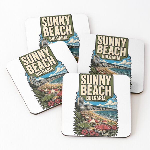 Item preview, Sunny Beach Bulgaria Vintage Travel Tourism designed and sold by TravelersGems.