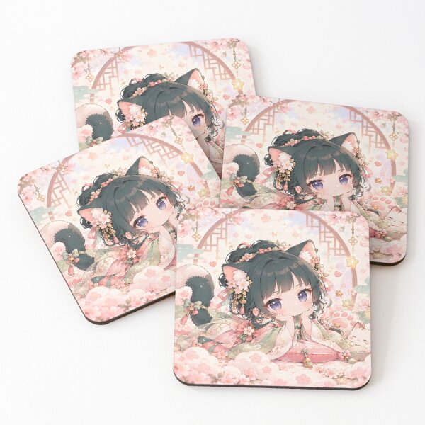 Item preview, Pastel kitten hanfu fantasy designed and sold by Orca-Design.