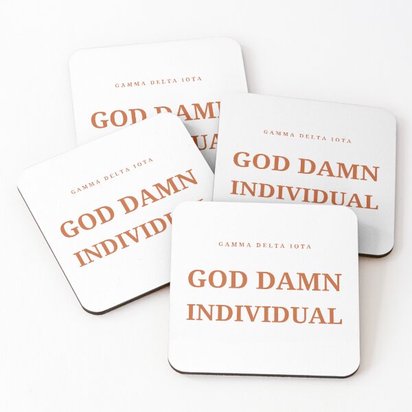 Item preview, GDI Crossing - God Damn Individual funny statement shirt designed and sold by HTown Greek Supply.
