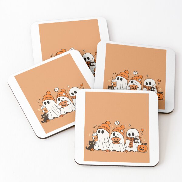 Item preview, Cute Ghost Halloween Friends designed and sold by oganespegenh.
