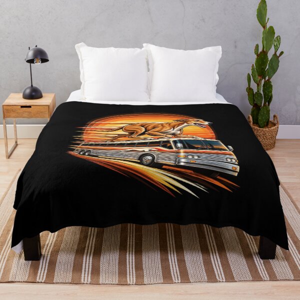 Item preview, Racing Sighthound on a Vintage Bus designed and sold by anapldv.
