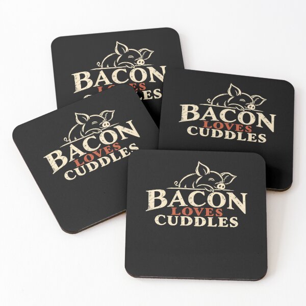 Item preview, Bacon Loves Cuddles | Vintage Pig Lover Design designed and sold by MotleyMethod.
