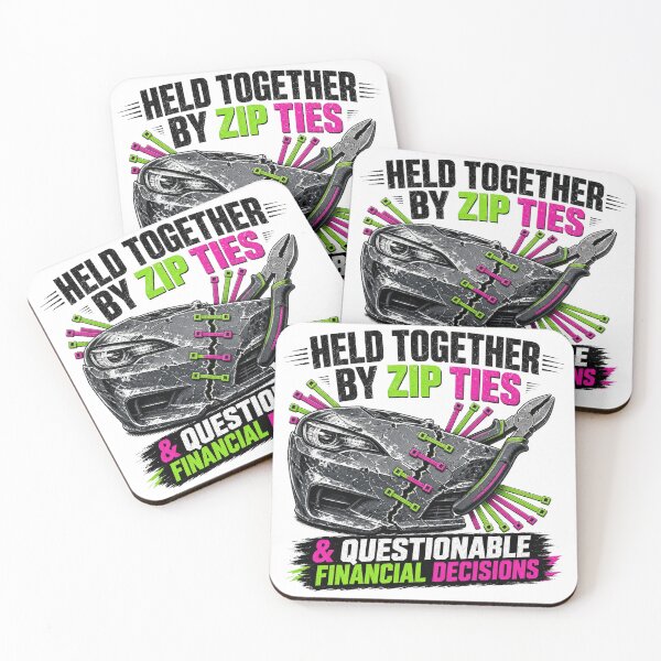 Item preview, Held Together By Zip Ties & Bad Financial Decisions - Funny Drift Shitbox designed and sold by SwushosShirtz.