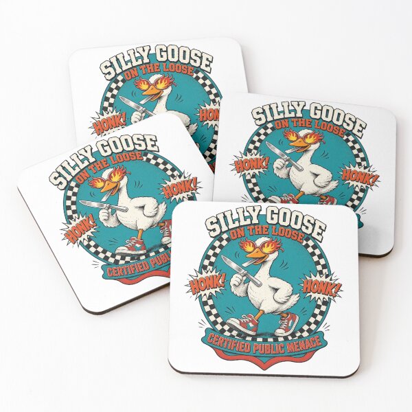 Item preview, Silly Goose On The Loose Certified Honker - Funny Chaotic Goose With Knife Meme designed and sold by SwushosShirtz.