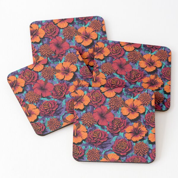 Item preview, Exotic Garden Blooming Flowers Pattern 02 designed and sold by The Design Asset Station.
