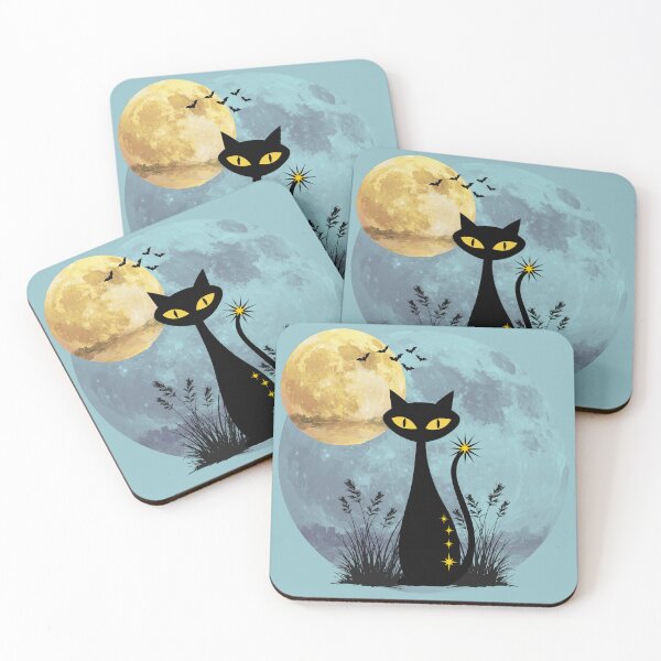 Item preview, Cool cat in blue fog - halloween or all year round designed and sold by 247DesignStudio.