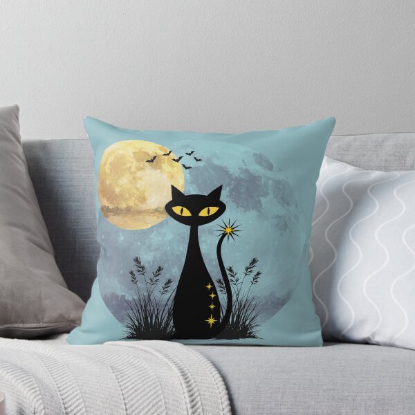 Item preview, Cool cat in blue fog - halloween or all year round designed and sold by 247DesignStudio.