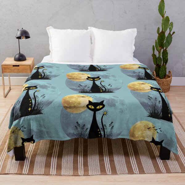 Item preview, Cool cat in blue fog - halloween or all year round designed and sold by 247DesignStudio.