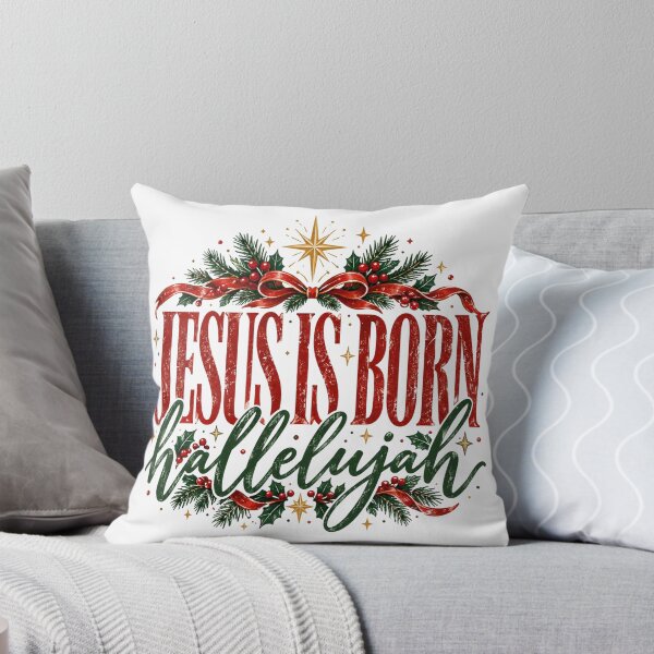 Item preview, Happy Birthday Jesus, Retro Christian Christmas, Jesus Is Born Religious Holiday Quote, Cute Preppy Christmas Aesthetic, Vintage Faith Celebration designed and sold by Quiajia.