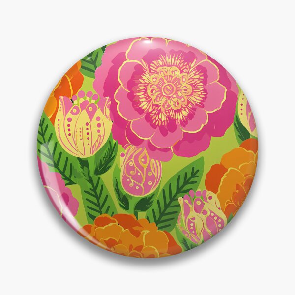Item preview, Exotic Garden Blooming Flowers Pattern 04 designed and sold by The Design Asset Station.