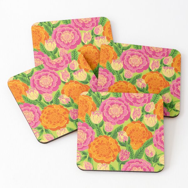 Item preview, Exotic Garden Blooming Flowers Pattern 04 designed and sold by The Design Asset Station.