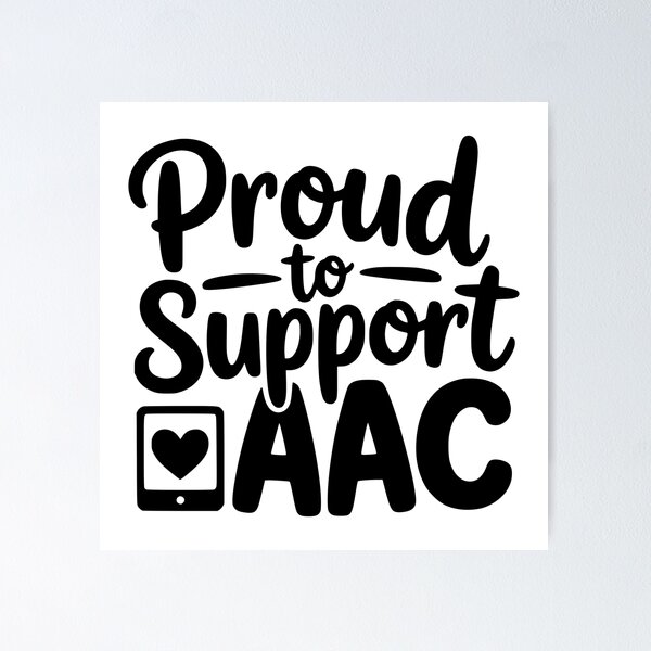 Item preview, Proud to Support AAC designed and sold by theartfulaspie.