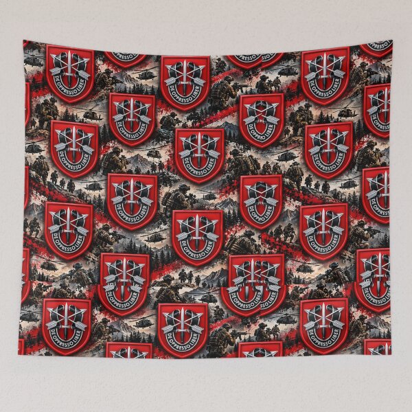 Item preview, Crimson Tactical Crest Repeating Pattern designed and sold by Military Insignia Products.