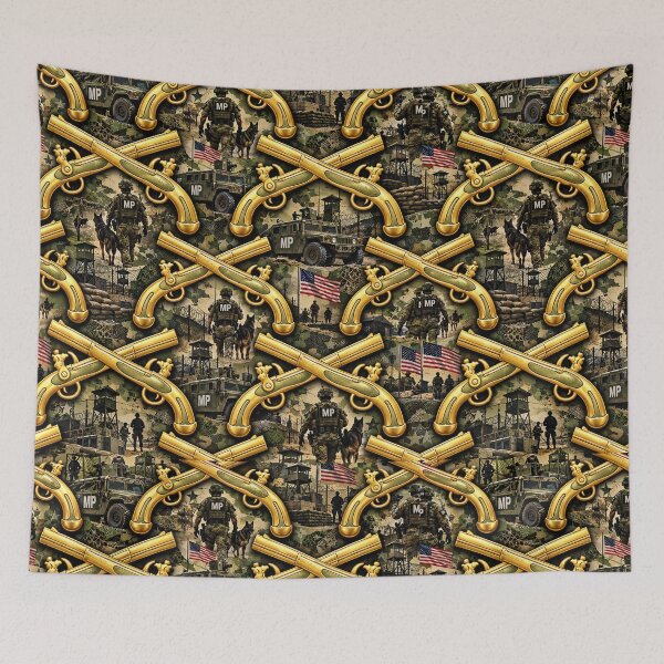 Item preview, Gold MP Pistols Military Camouflage Pattern designed and sold by Military Insignia Products.