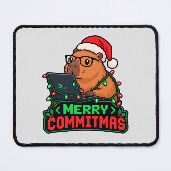 Item preview, Merry Commitmas Capybara Programmer designed and sold by pattman.