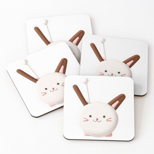 Item preview, Cute 3D White Rabbit Head designed and sold by For-Cat Studio.