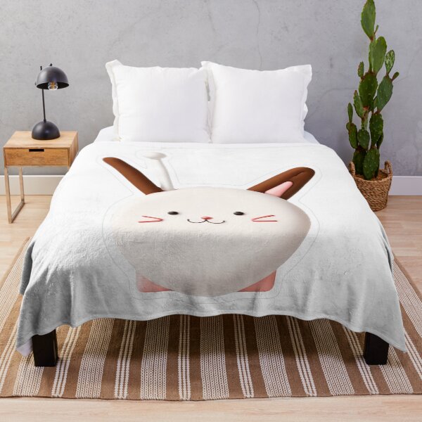 Item preview, Cute 3D White Rabbit Head designed and sold by For-Cat Studio.