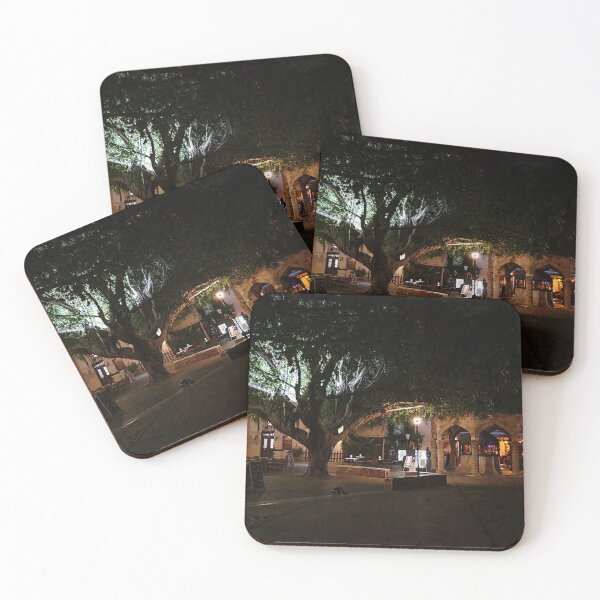 Item preview, Cafe square by night, Rhodes, paint effect designed and sold by paulboizot.
