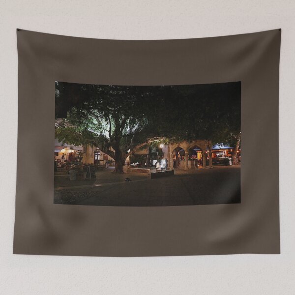 Item preview, Cafe square by night, Rhodes, paint effect designed and sold by paulboizot.