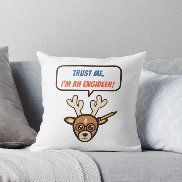 Item preview, Trust Me, I'm an Engideer - Nerdy Deer with Glasses designed and sold by SailWolf--.