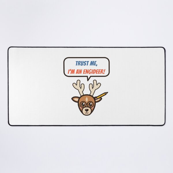 Item preview, Trust Me, I'm an Engideer - Nerdy Deer with Glasses designed and sold by SailWolf--.