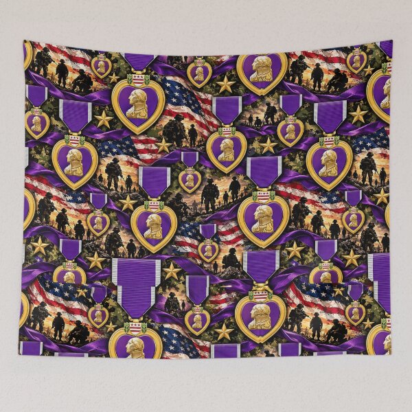 Item preview, Patriotic Purple Heart Military Collage designed and sold by Military Insignia Products.