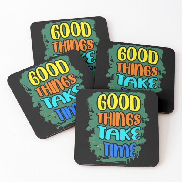 Item preview, Good Things Take Time - Retro Spray Paint Quote Typography (V.1) designed and sold by D-Islamic.