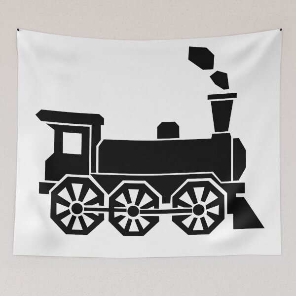 Item preview, Full Steam Ahead – Geometric Steam Locomotive designed and sold by matybrak.