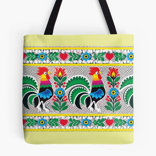 Item preview, Polish Folk Art – Colorful Rooster Floral Pattern designed and sold by Cleora Art .