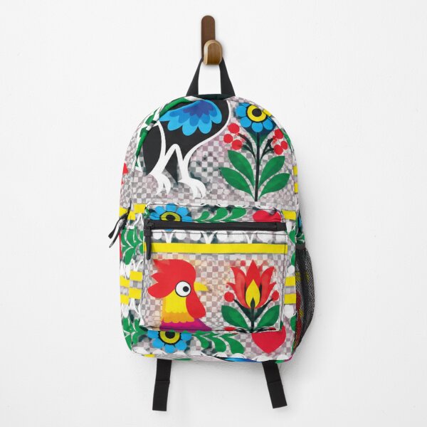 Item preview, Polish Folk Art – Colorful Rooster Floral Pattern designed and sold by Cleora Art .