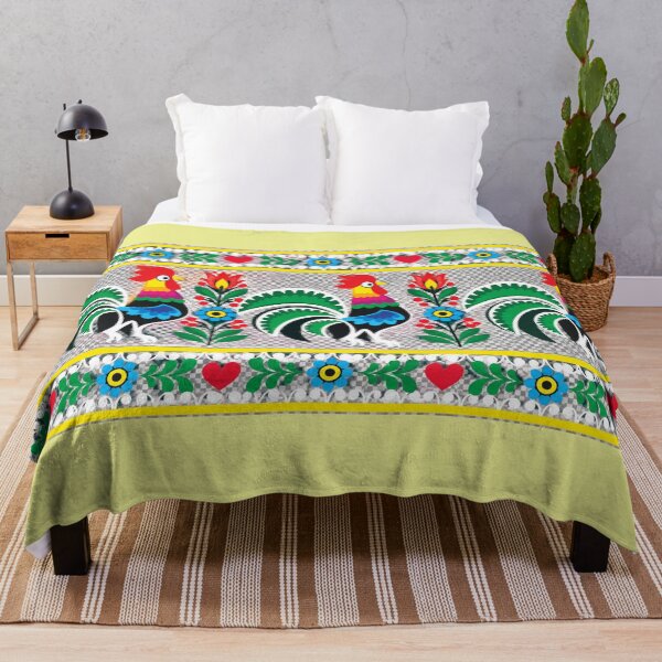 Item preview, Polish Folk Art – Colorful Rooster Floral Pattern designed and sold by Cleora Art .