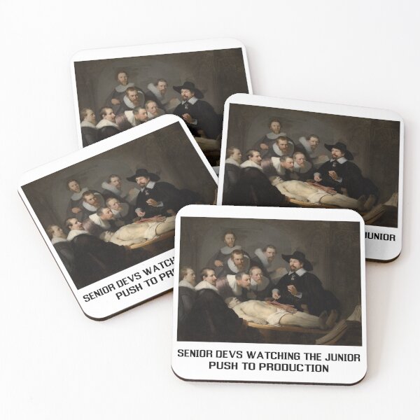 Item preview, The Anatomy Lesson by Rembrandt - Developer Meme designed and sold by lijoy.
