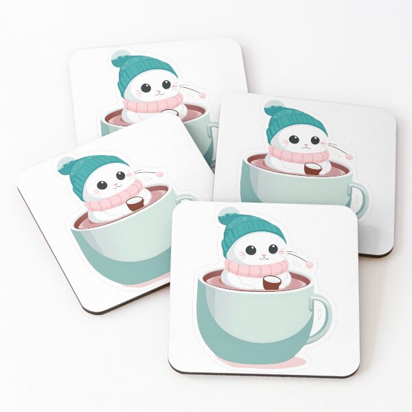 Item preview, Cozy Cat in Mint Mug designed and sold by For-Cat Studio.