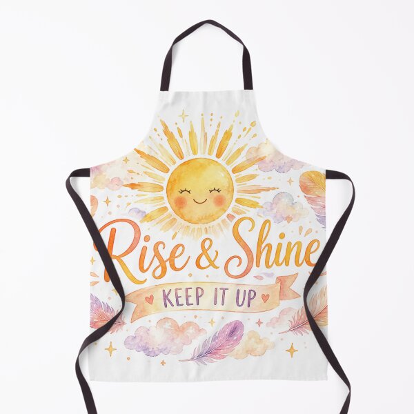 Item preview, Rise and Shine Keep It Up Pastel Watercolor Sunshine Quote designed and sold by Zsgallery27.