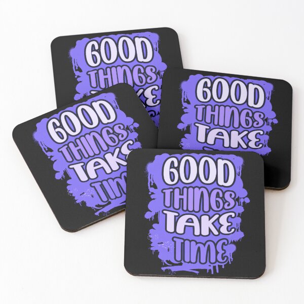 Item preview, Good Things Take Time - Retro Spray Paint Quote Typography (V.4) designed and sold by D-Islamic.