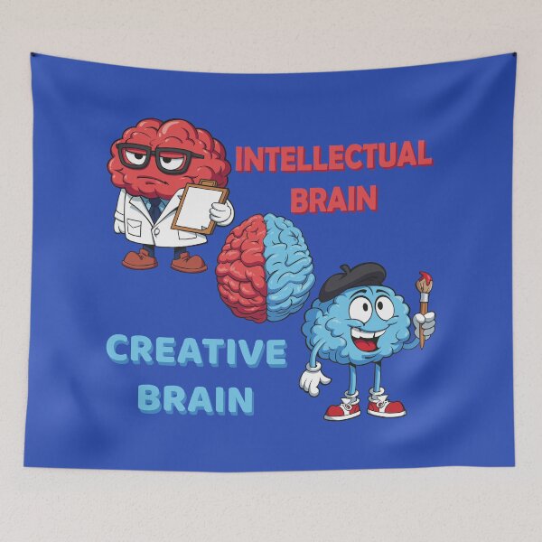 Item preview, Intellectual Brain vs Creative Brain – Logic vs Imagination designed and sold by MerlinWear.