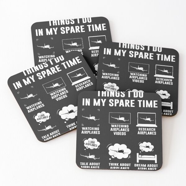 Item preview, Things I Do In My Spare Time Watching Airplanes Plane Spotting designed and sold by BUNNIES-EL.