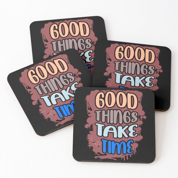 Item preview, Good Things Take Time - Retro Spray Paint Quote Typography (V.5) designed and sold by D-Islamic.