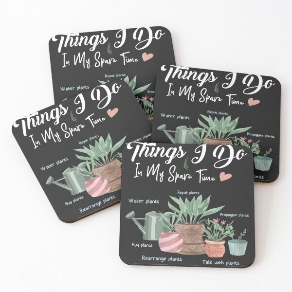 Item preview, Things I Do In My Spare Time Watercolor Plants Gardening designed and sold by BUNNIES-EL.