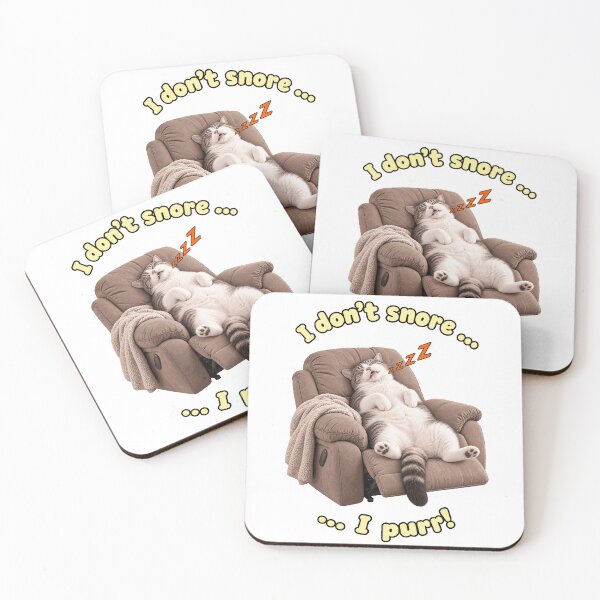 Item preview, I Don't Snore - I Purr! designed and sold by EllieGantDesign.