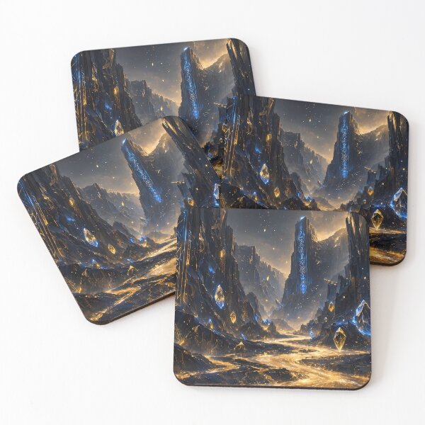 Item preview, Cosmic Desert Canyon Liquid Gold River designed and sold by MysticSpellsArt.