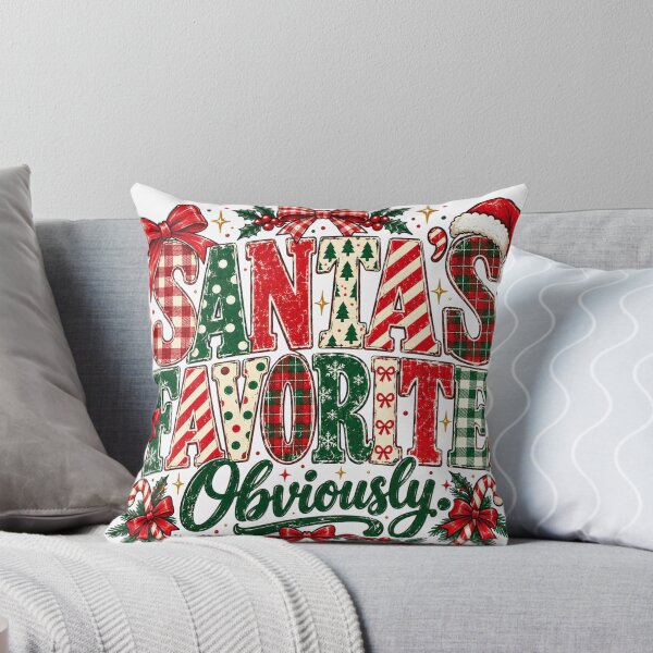 Item preview, Santa's Favorite Obviously, Funny Vintage Christmas Quote, Retro Santa Claus Humor, Trendy Nostalgic Holiday Aesthetic, Cute Festive Xmas Gift designed and sold by Quiajia.
