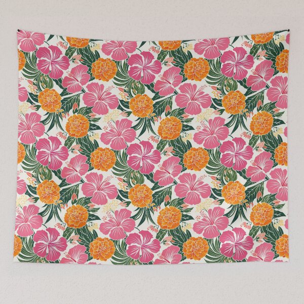 Item preview, Vibrant Tropical Botanical Floral Seamless Pattern 05 designed and sold by The Design Asset Station.