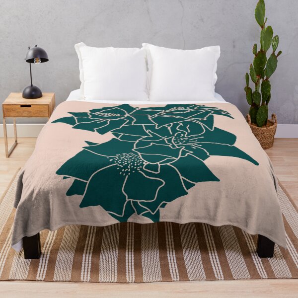 Item preview, Minimalist Dark Green Floral Illustration designed and sold by CharlottePorterArt.