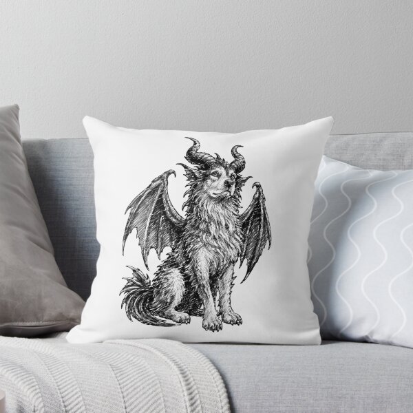 Item preview, Gothic Fantasy Dog dragon sketch designed and sold by Szkicerka.