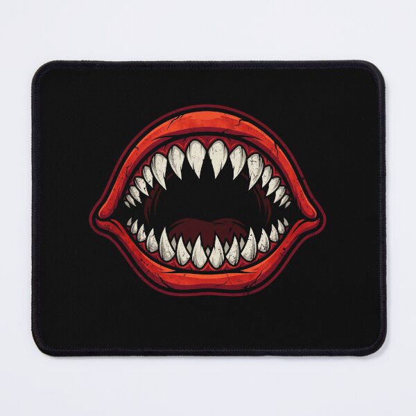 Item preview, Terrifying Shark Mouth Sharp Teeth Horror Illustration designed and sold by ArcaneArtistry.