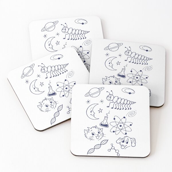 Item preview, Whimsical Retro Boho Science Doodles designed and sold by Grove of Things.