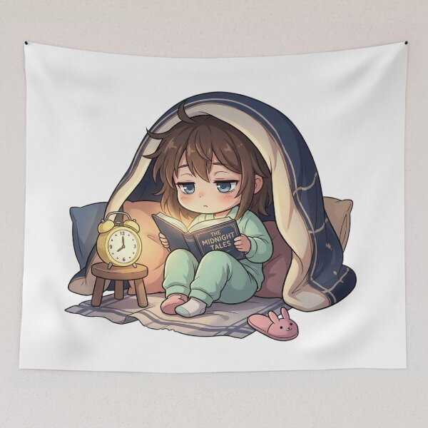 Item preview, The Midnight Tales Blanket Fort Cozy Anime Reader designed and sold by mood-draftsman.