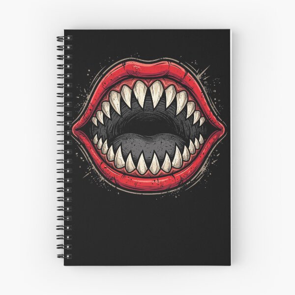 Item preview, Terrifying Shark Mouth Sharp Teeth Horror Illustration designed and sold by ArcaneArtistry.