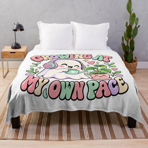 Item preview, Growing At My Own Pace Cute Ghost Self Care Plant Lover designed and sold by Prime Pixel USA.